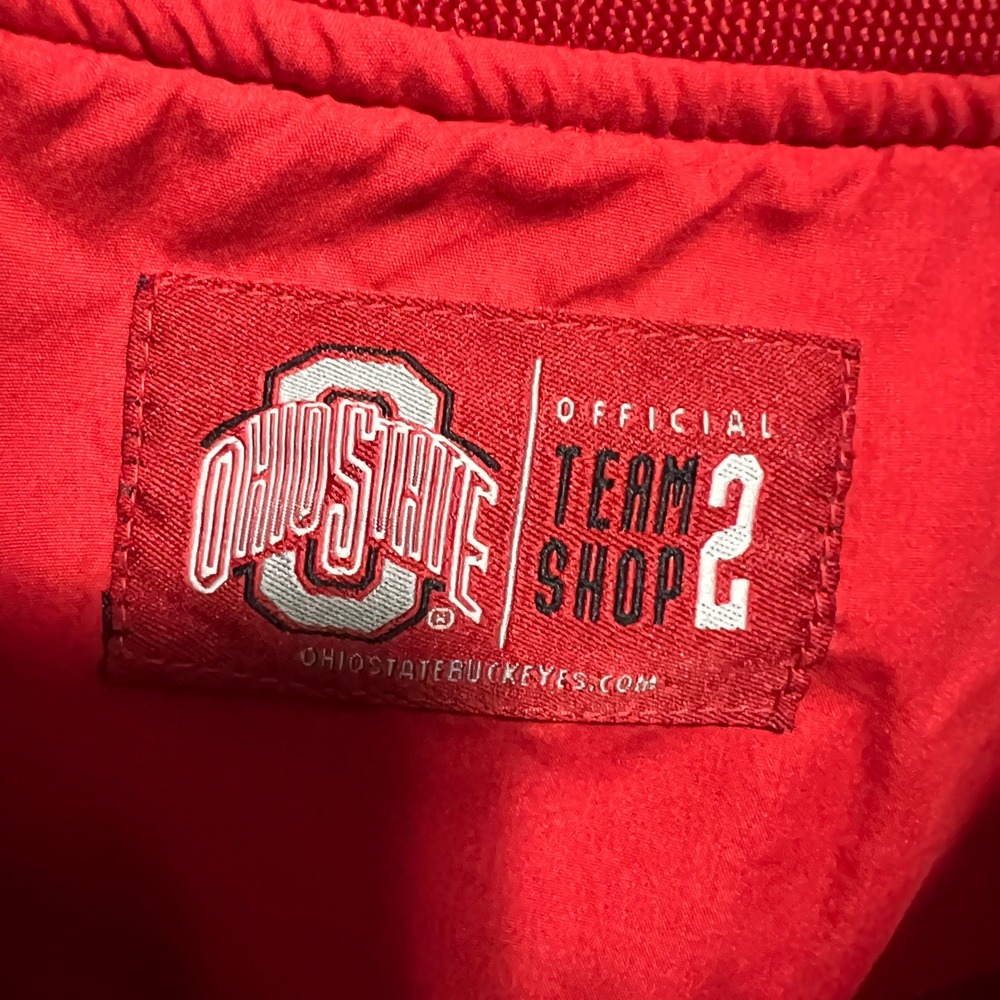 Ohio State Buckeyes Official Team Shop V-Neck Windshirt Pullover Red Mens XL - Picture 3 of 7